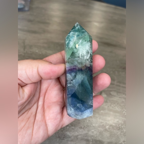 Rainbow Fluorite Tower - Picture 2 of 4